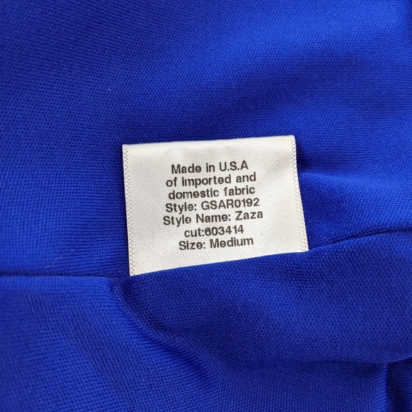 Katie May Size M Zaza Deep V-Neck Sleeveless Cutout-Back Twist Midi Dress Blue - Picture 11 of 12